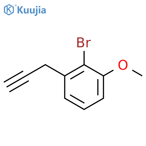 2-Bromo-1-methoxy-3-(prop-2-yn-1-yl)benzene structure