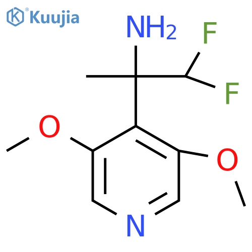 2-(3,5-dimethoxypyridin-4-yl)-1,1-difluoropropan-2-amine structure