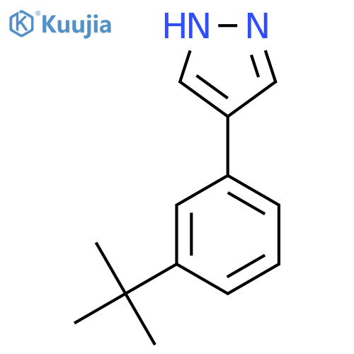 4-(3-tert-butylphenyl)-1H-pyrazole structure
