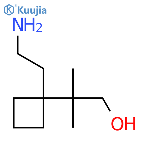 2-1-(2-aminoethyl)cyclobutyl-2-methylpropan-1-ol structure