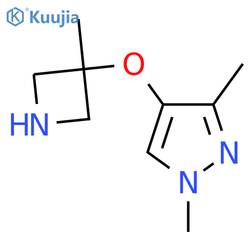 1,3-dimethyl-4-(3-methylazetidin-3-yl)oxy-1H-pyrazole structure