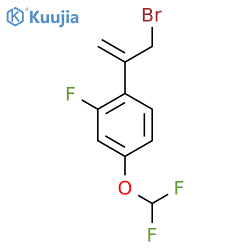 1-(3-bromoprop-1-en-2-yl)-4-(difluoromethoxy)-2-fluorobenzene structure