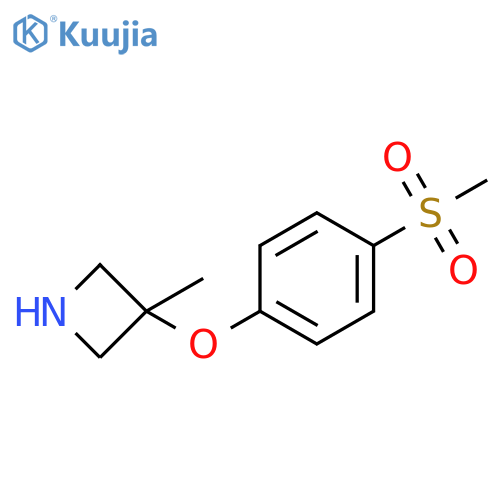 3-(4-methanesulfonylphenoxy)-3-methylazetidine structure