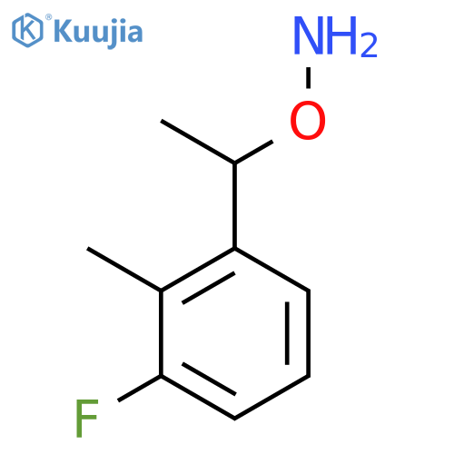 O-1-(3-fluoro-2-methylphenyl)ethylhydroxylamine structure