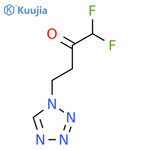 1,1-difluoro-4-(1H-1,2,3,4-tetrazol-1-yl)butan-2-one structure