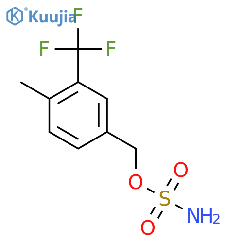 4-methyl-3-(trifluoromethyl)phenylmethyl sulfamate structure