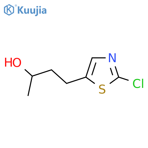 4-(2-chloro-1,3-thiazol-5-yl)butan-2-ol structure