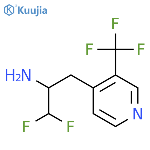 1,1-difluoro-3-3-(trifluoromethyl)pyridin-4-ylpropan-2-amine structure