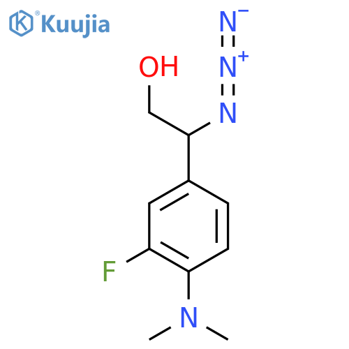 2-azido-2-4-(dimethylamino)-3-fluorophenylethan-1-ol structure