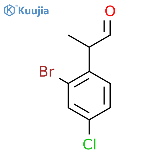 2-(2-bromo-4-chlorophenyl)propanal structure