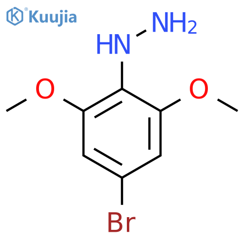(4-bromo-2,6-dimethoxyphenyl)hydrazine structure