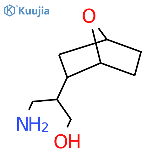 3-amino-2-{7-oxabicyclo2.2.1heptan-2-yl}propan-1-ol structure