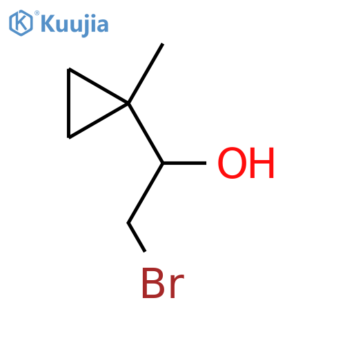 2-bromo-1-(1-methylcyclopropyl)ethan-1-ol structure