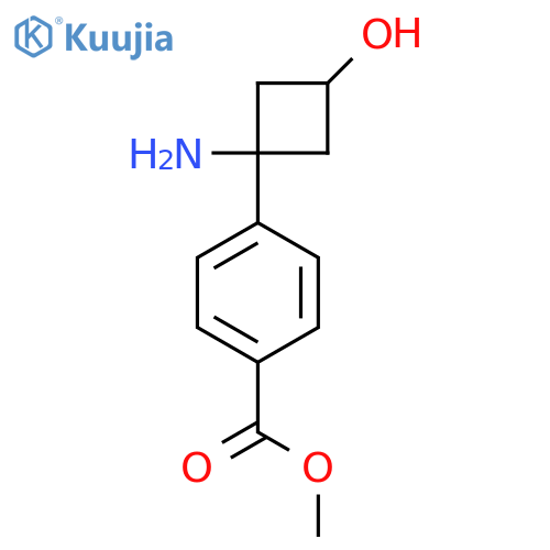 methyl 4-(1-amino-3-hydroxycyclobutyl)benzoate structure