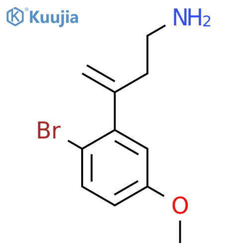 3-(2-bromo-5-methoxyphenyl)but-3-en-1-amine structure