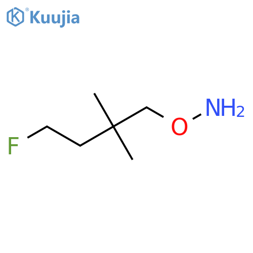 O-(4-fluoro-2,2-dimethylbutyl)hydroxylamine structure
