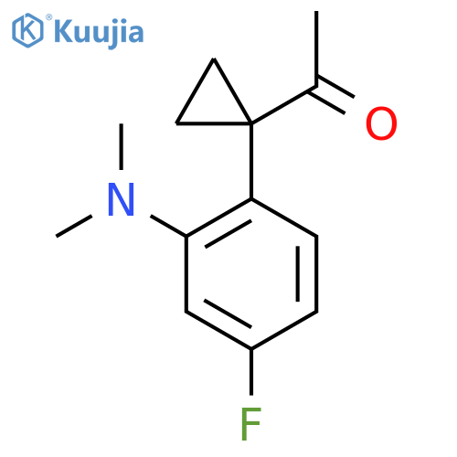 1-{1-2-(dimethylamino)-4-fluorophenylcyclopropyl}ethan-1-one structure