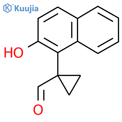 1-(2-hydroxynaphthalen-1-yl)cyclopropane-1-carbaldehyde structure