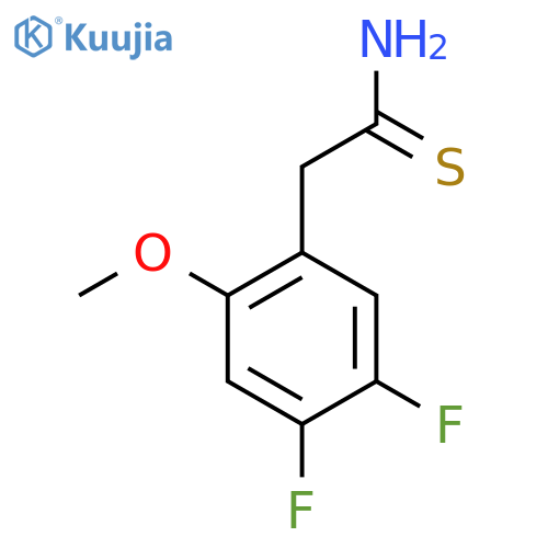 2-(4,5-difluoro-2-methoxyphenyl)ethanethioamide structure