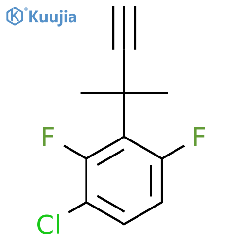 1-Chloro-2,4-difluoro-3-(2-methylbut-3-yn-2-yl)benzene structure