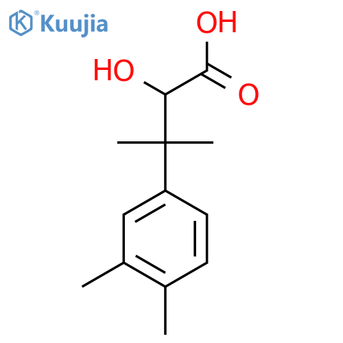 3-(3,4-dimethylphenyl)-2-hydroxy-3-methylbutanoic acid structure