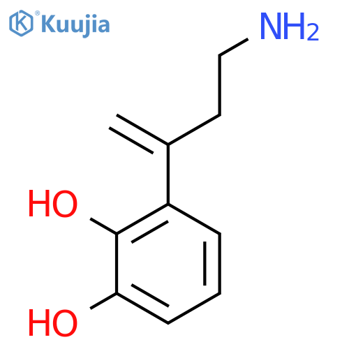 3-(4-aminobut-1-en-2-yl)benzene-1,2-diol structure
