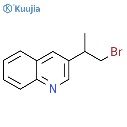 3-(1-bromopropan-2-yl)quinoline structure
