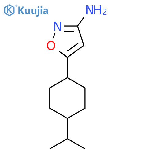 5-4-(propan-2-yl)cyclohexyl-1,2-oxazol-3-amine structure