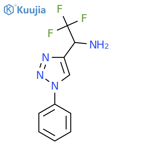 2,2,2-trifluoro-1-(1-phenyl-1H-1,2,3-triazol-4-yl)ethan-1-amine structure