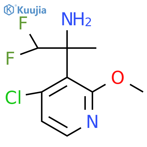 2-(4-chloro-2-methoxypyridin-3-yl)-1,1-difluoropropan-2-amine structure