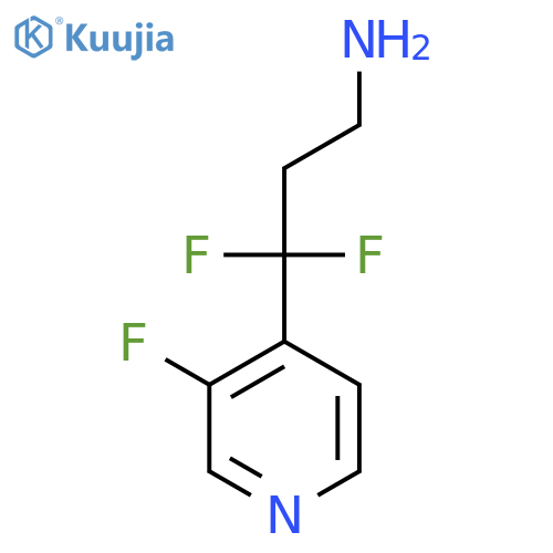3,3-difluoro-3-(3-fluoropyridin-4-yl)propan-1-amine structure