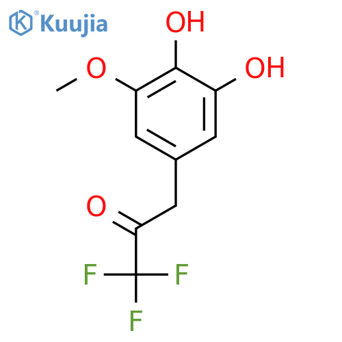 3-(3,4-dihydroxy-5-methoxyphenyl)-1,1,1-trifluoropropan-2-one structure