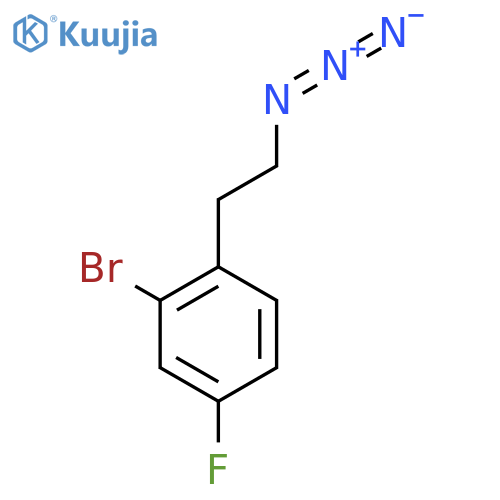 1-(2-azidoethyl)-2-bromo-4-fluorobenzene structure