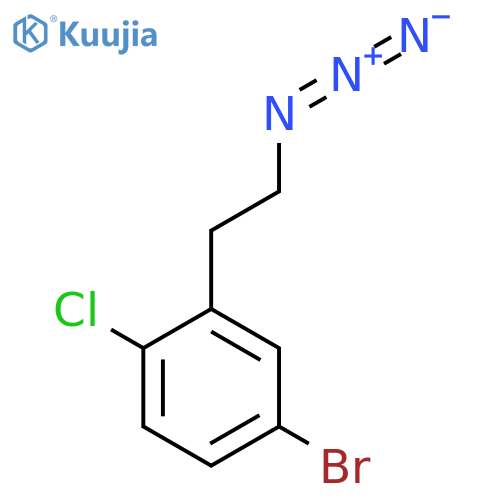 2-(2-azidoethyl)-4-bromo-1-chlorobenzene structure
