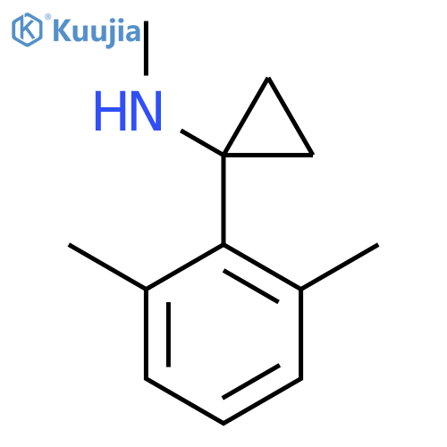 1-(2,6-dimethylphenyl)-N-methylcyclopropan-1-amine structure