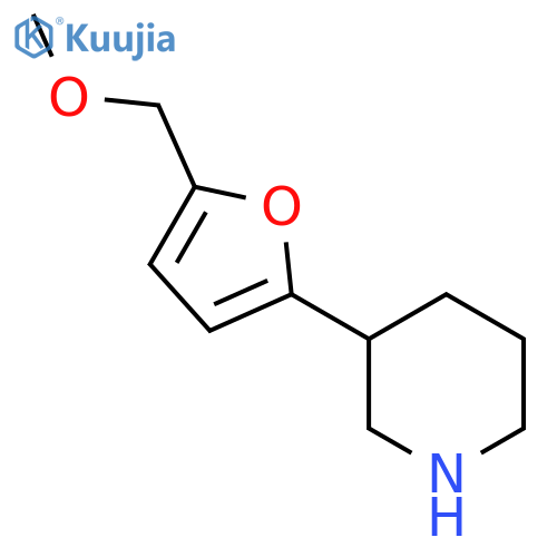 3-5-(methoxymethyl)furan-2-ylpiperidine structure