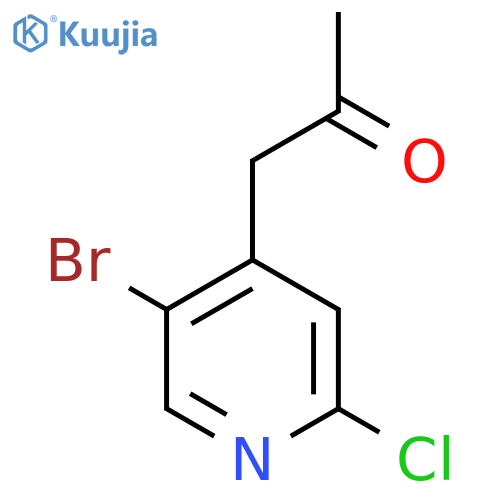 1-(5-Bromo-2-chloropyridin-4-yl)propan-2-one structure