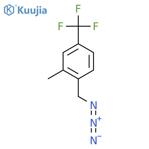 1-(azidomethyl)-2-methyl-4-(trifluoromethyl)benzene structure