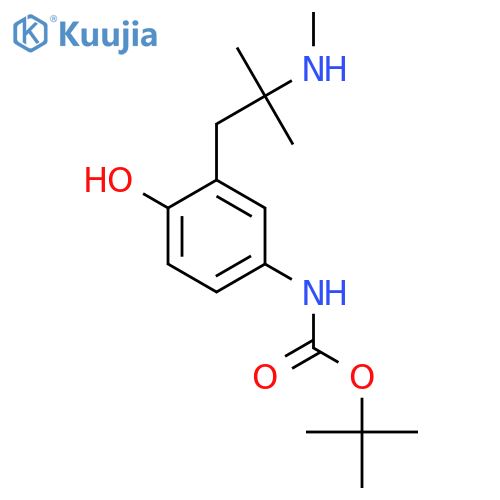tert-butyl N-{4-hydroxy-3-2-methyl-2-(methylamino)propylphenyl}carbamate structure