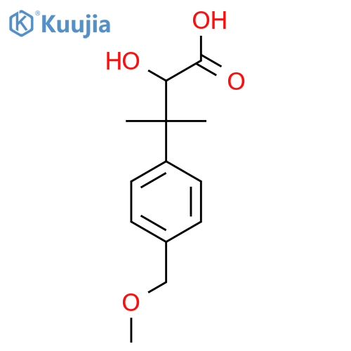 2-hydroxy-3-4-(methoxymethyl)phenyl-3-methylbutanoic acid structure