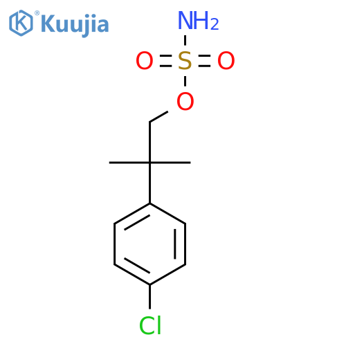 2-(4-chlorophenyl)-2-methylpropyl sulfamate structure