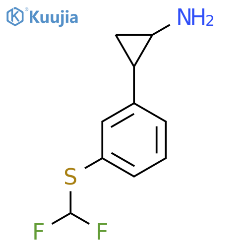 2-{3-(difluoromethyl)sulfanylphenyl}cyclopropan-1-amine structure