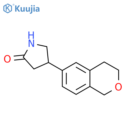 4-(3,4-dihydro-1H-2-benzopyran-6-yl)pyrrolidin-2-one structure