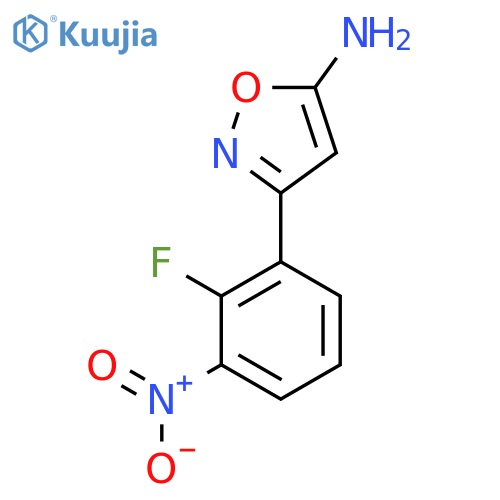 3-(2-fluoro-3-nitrophenyl)-1,2-oxazol-5-amine structure