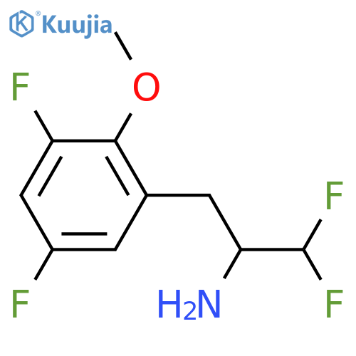 3-(3,5-difluoro-2-methoxyphenyl)-1,1-difluoropropan-2-amine structure