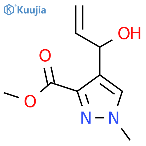 methyl 4-(1-hydroxyprop-2-en-1-yl)-1-methyl-1H-pyrazole-3-carboxylate structure