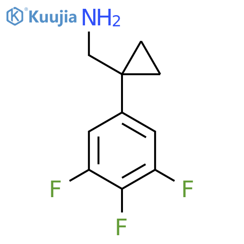 1-(3,4,5-trifluorophenyl)cyclopropylmethanamine structure
