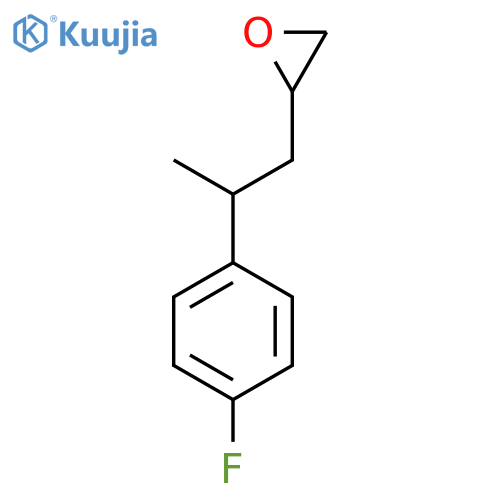 2-2-(4-fluorophenyl)propyloxirane structure