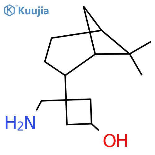 3-(aminomethyl)-3-{6,6-dimethylbicyclo3.1.1heptan-2-yl}cyclobutan-1-ol structure