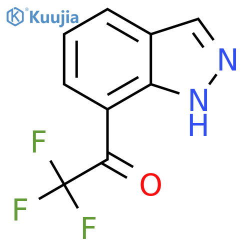 2,2,2-trifluoro-1-(1H-indazol-7-yl)ethan-1-one structure